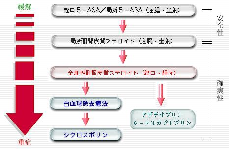 現在の潰瘍性大腸炎の治療法