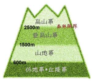 標高による違い