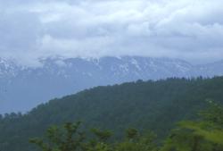 加越国境から見た白山