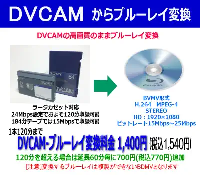 DVCAM→BD変換