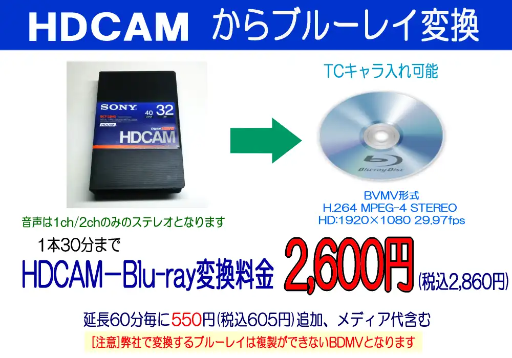 HDCAM→BD