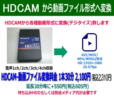 HDCAMデジタイズ