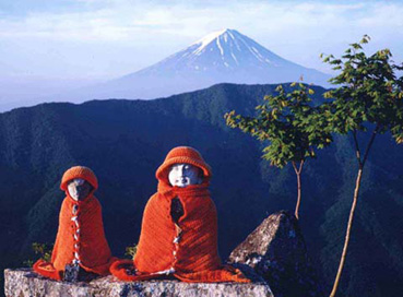 地蔵と富士