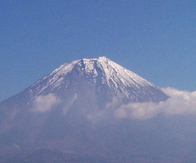 富士山（大沢崩を撮す）