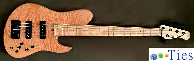 M Basses Brooklyn5 Quilted Maple Top