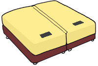 �L���O�T�C�Y��N�C�[���T�C�Y�A�L���O�T�C�Y�̃x�b�h�@�J���t�H���j�A�L���O�T�C�Y �傫�ȃx�b�h�@ �ʒ� ����