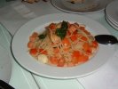 トマトとガーリックのパスタ