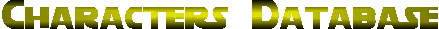 Character Database