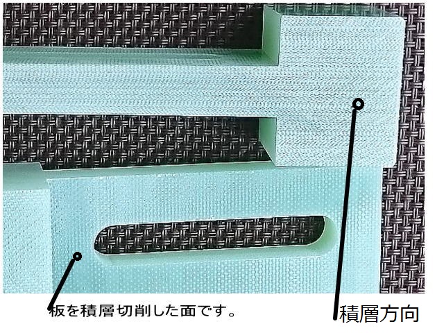 注目 プラスチック 150mm×750mm 20mm 板厚 切板（茶） 布ベーク - 樹脂 