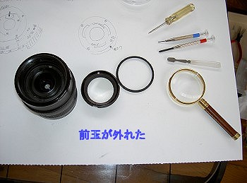 キャノンレンズの分解と清掃 キャノンレンズの分解と清掃