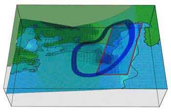 東海地震の想定震源域と地震防災対策強化地域図