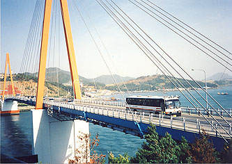 韓国　麗水　突山大橋