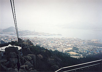 韓国 木浦・儒達山からの眺め　木浦港