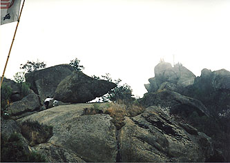 韓国 木浦・儒達山の岩