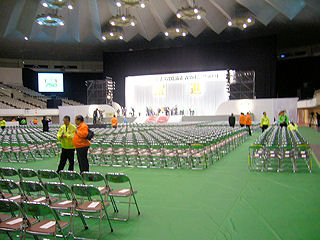 会場内