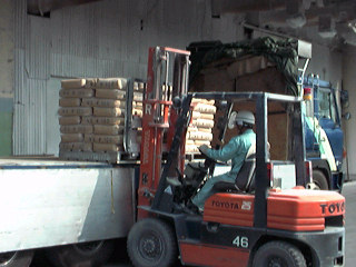 Loading to the truck