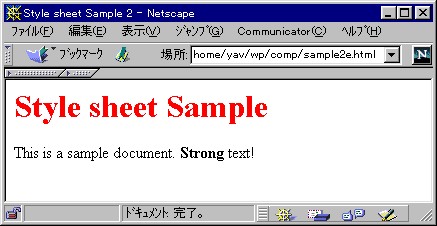 sample2e.html Navigator 4.0 screen
