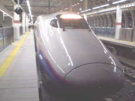 【　E2系ですが、長野新幹線とは微妙に外観が違う様な??。　】